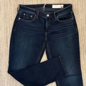 LIKE NEW!!!rag & bone Dre Low Rise Skinny Boyfriend Indigo - Size 28